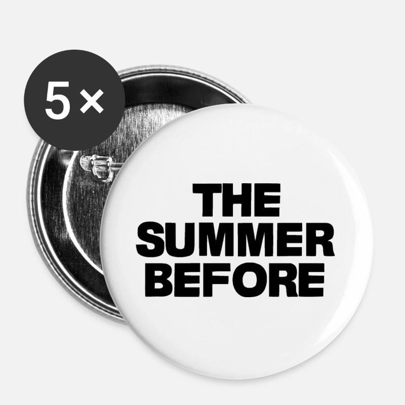 the summer before - Buttons groß 56 mm (5er Pack) - Weiß