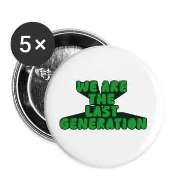 we are the last generation - Buttons large 2.2''/56 mm (5-pack) - white - Front