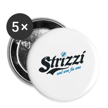 Lausbuam! - Buttons groß 56 mm (5er Pack) - Weiß - Vorne