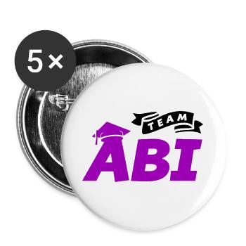 team_abi- - Buttons large 2.2''/56 mm (5-pack) - white - Front
