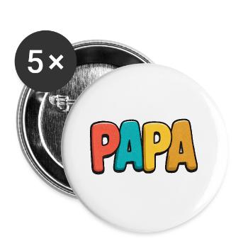 DAP Rainbow Pop Art - Buttons large 2.2''/56 mm (5-pack) - white - Front
