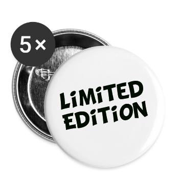 limited_edition - Buttons groß 56 mm (5er Pack) - Weiß - Vorne