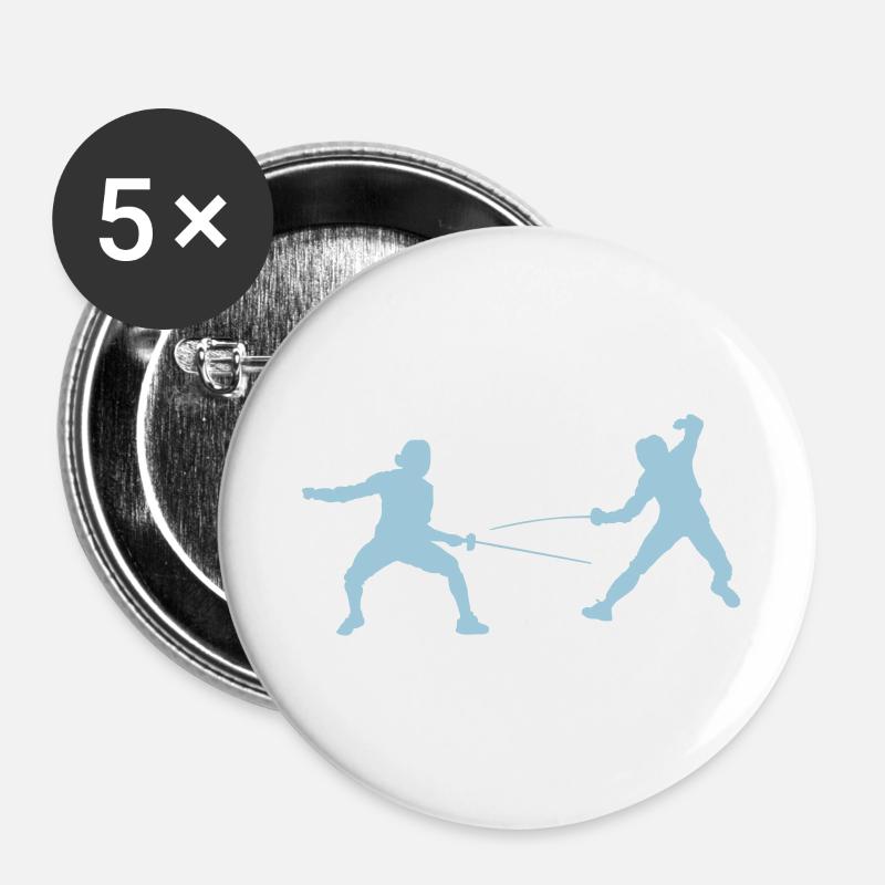 fencing - Buttons large 2.2''/56 mm (5-pack) - white