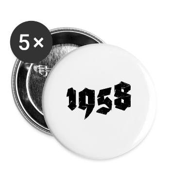 1958 - Buttons large 2.2''/56 mm (5-pack) - white - Front
