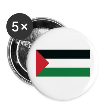 Palestine - Lot de 5 grands badges (56 mm) - blanc - Devant