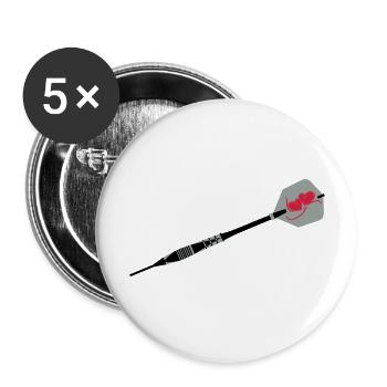 the Arrow - Buttons groß 56 mm (5er Pack) - Weiß - Vorne