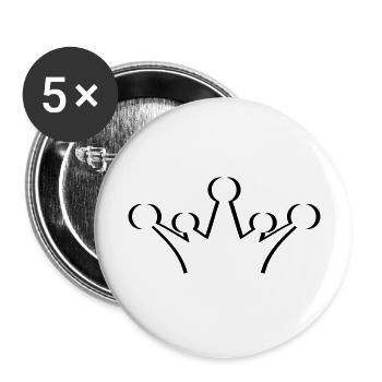 krone_1c - Buttons large 2.2''/56 mm (5-pack) - white - Front