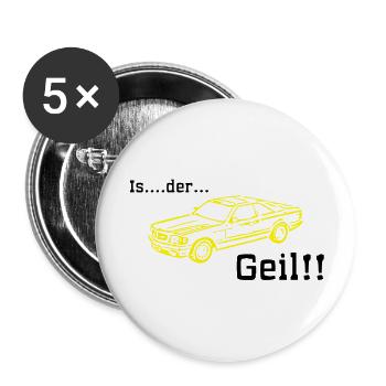 est la cornée - Lot de 5 grands badges (56 mm) - blanc - Devant