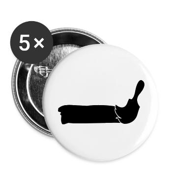 paintbrusch_2 - Lot de 5 grands badges (56 mm) - blanc - Devant
