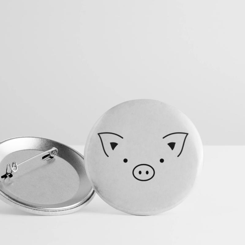 Pig sow piglets Buttons large 2.2''/56 mm (5-pack)