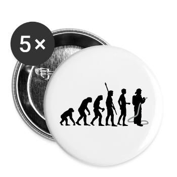 evolution_feuerwehr_b_2c - Buttons groß 56 mm (5er Pack) - Weiß - Vorne