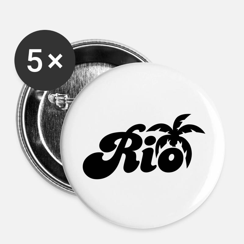 Río - Buttons large 2.2''/56 mm (5-pack) - white