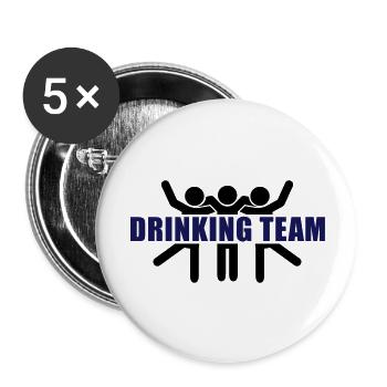 drinking_team__f2 - Lot de 5 grands badges (56 mm) - blanc - Devant