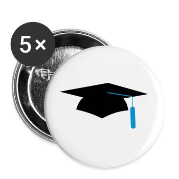 graduation - Buttons large 2.2''/56 mm (5-pack) - white - Front