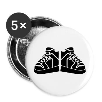 hitops - Buttons groß 56 mm (5er Pack) - Weiß - Vorne