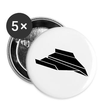 plane - Buttons large 2.2''/56 mm (5-pack) - white - Front
