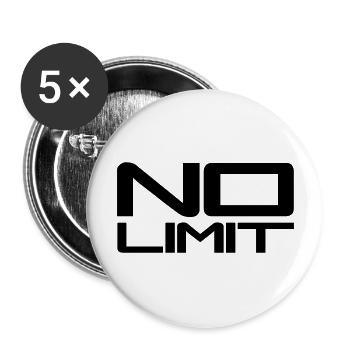 No Limit Design - Buttons large 2.2''/56 mm (5-pack) - white - Front