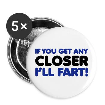 Fart - Buttons large 2.2''/56 mm (5-pack) - white - Front