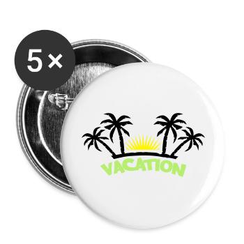 vacation3 - Buttons groß 56 mm (5er Pack) - Weiß - Vorne