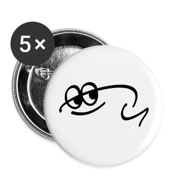 Frog Résumé - Lot de 5 grands badges (56 mm) - blanc - Devant