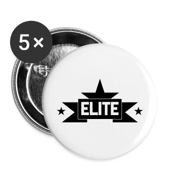 Elite - Buttons groß 56 mm (5er Pack) - Weiß - Vorne