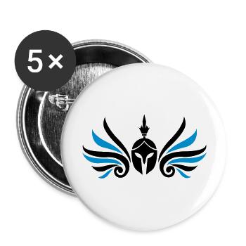 sparta_warrior_002 - Buttons groß 56 mm (5er Pack) - Weiß - Vorne