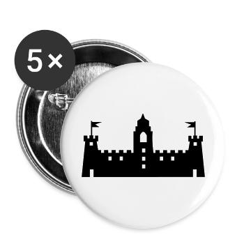 burg_2 - Buttons large 2.2''/56 mm (5-pack) - white - Front