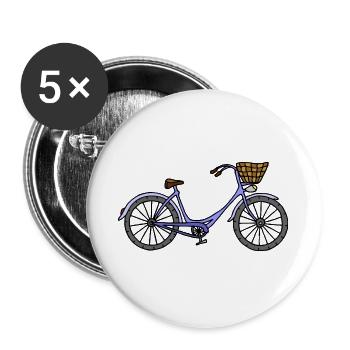 bike - Buttons large 2.2''/56 mm (5-pack) - white - Front