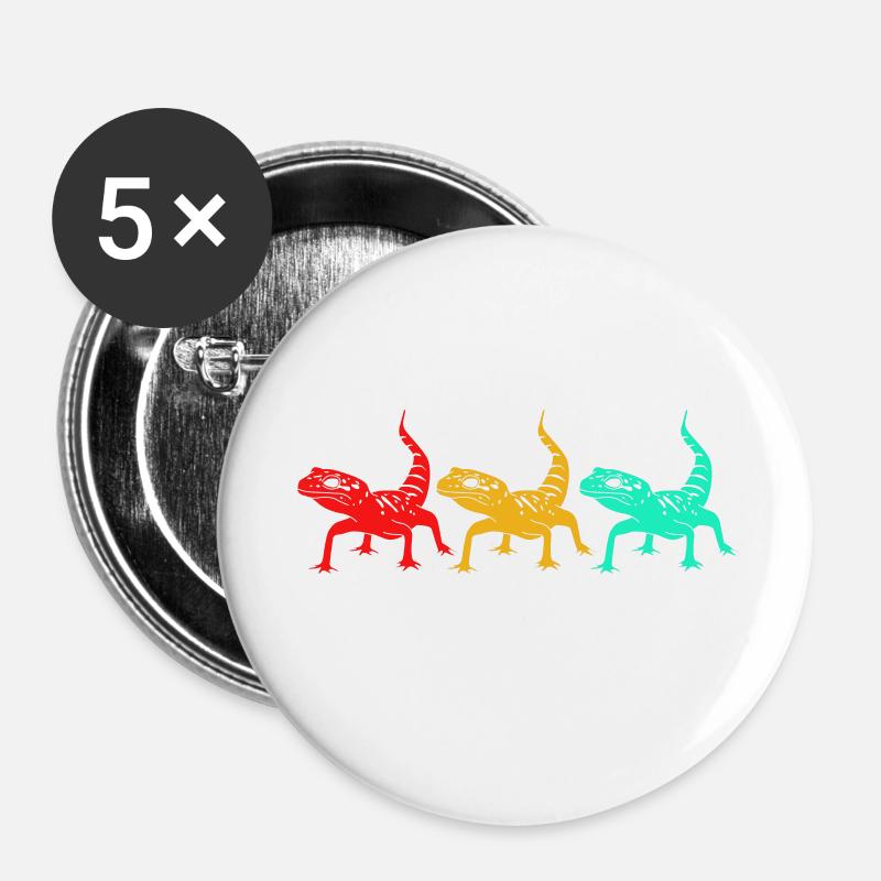 gecko - Buttons large 2.2''/56 mm (5-pack) - white