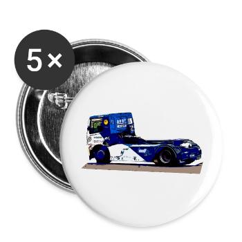camion - Lot de 5 grands badges (56 mm) - blanc - Devant