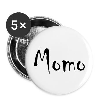 Momo - Buttons groß 56 mm (5er Pack) - Weiß - Vorne