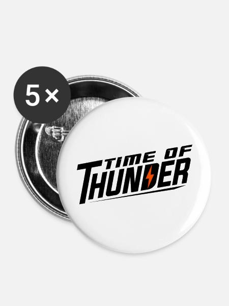 FLASH VARIATIONEN - Buttons groß 56 mm (5er Pack) - Weiß