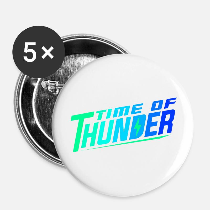 COLORMIX POWER - Buttons large 2.2''/56 mm (5-pack) - white