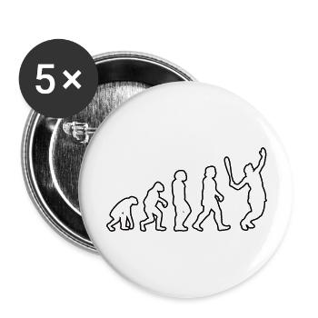 Tennis Tennis Club Raquettes de tennis Joueurs de tennis - Lot de 5 grands badges (56 mm) - blanc - Devant