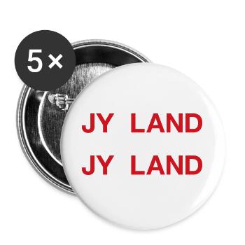 JYLLAND Denmark Denmark Danish flag - Buttons large 2.2''/56 mm (5-pack) - white - Front