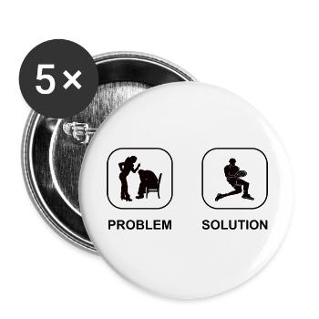 Basketball Basketballer Verein Basketballliebhaber - Buttons groß 56 mm (5er Pack) - Weiß - Vorne
