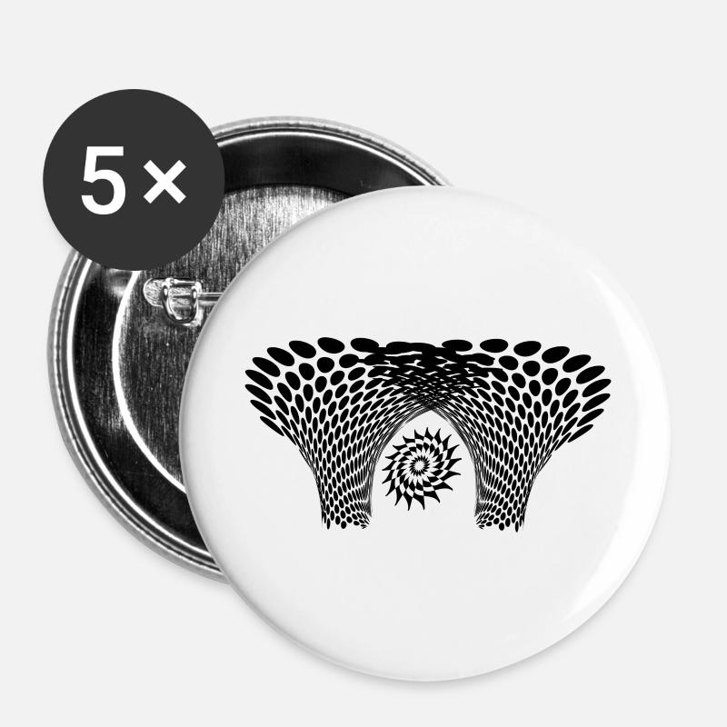 Star - Buttons large 2.2''/56 mm (5-pack) - white