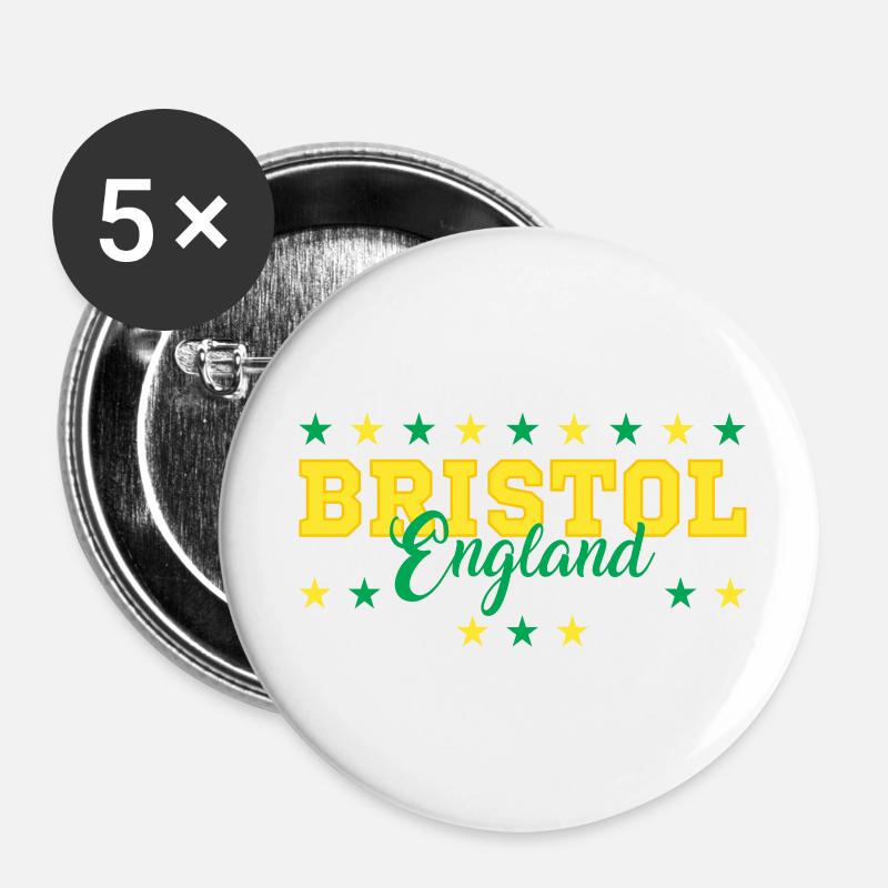 Bristol - Buttons large 2.2''/56 mm (5-pack) - white
