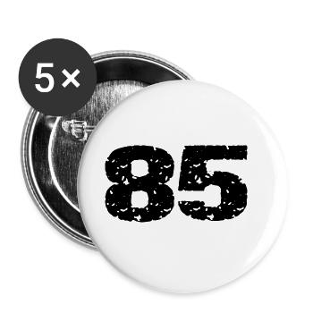 85 Number jersey - Buttons large 2.2''/56 mm (5-pack) - white - Front