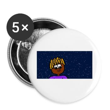 Rapper in Universe - Buttons groß 56 mm (5er Pack) - Weiß - Vorne