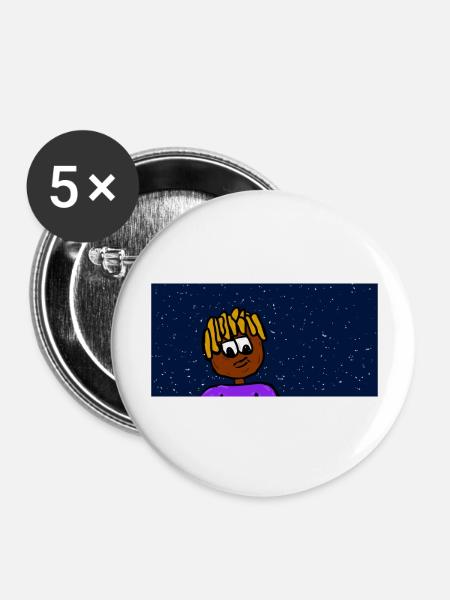 Rapper in Universe - Buttons groß 56 mm (5er Pack) - Weiß
