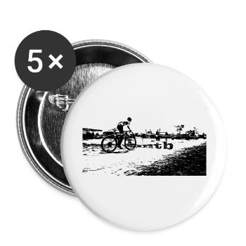 MTB MTB bike BMX - Buttons groß 56 mm (5er Pack) - Weiß - Vorne