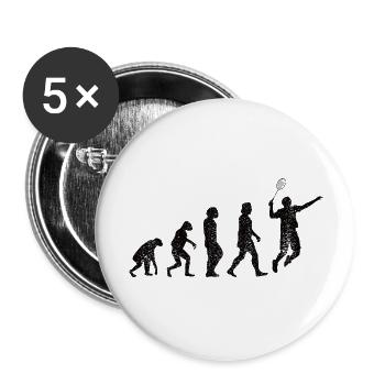 Badminton player Badminton fan Badminton - Buttons large 2.2''/56 mm (5-pack) - white - Front