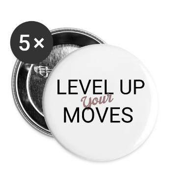 Rise - Gamer Quote - Buttons large 2.2''/56 mm (5-pack) - white - Front