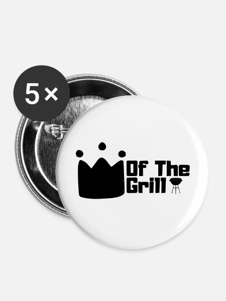 King Of The Grill - Buttons large 2.2''/56 mm (5-pack) - white