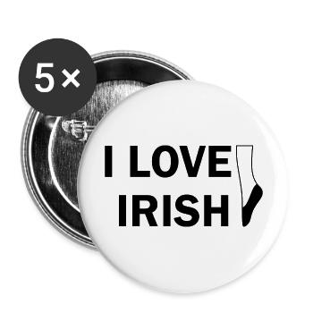 Dancing Dance Music - Buttons large 2.2''/56 mm (5-pack) - white - Front