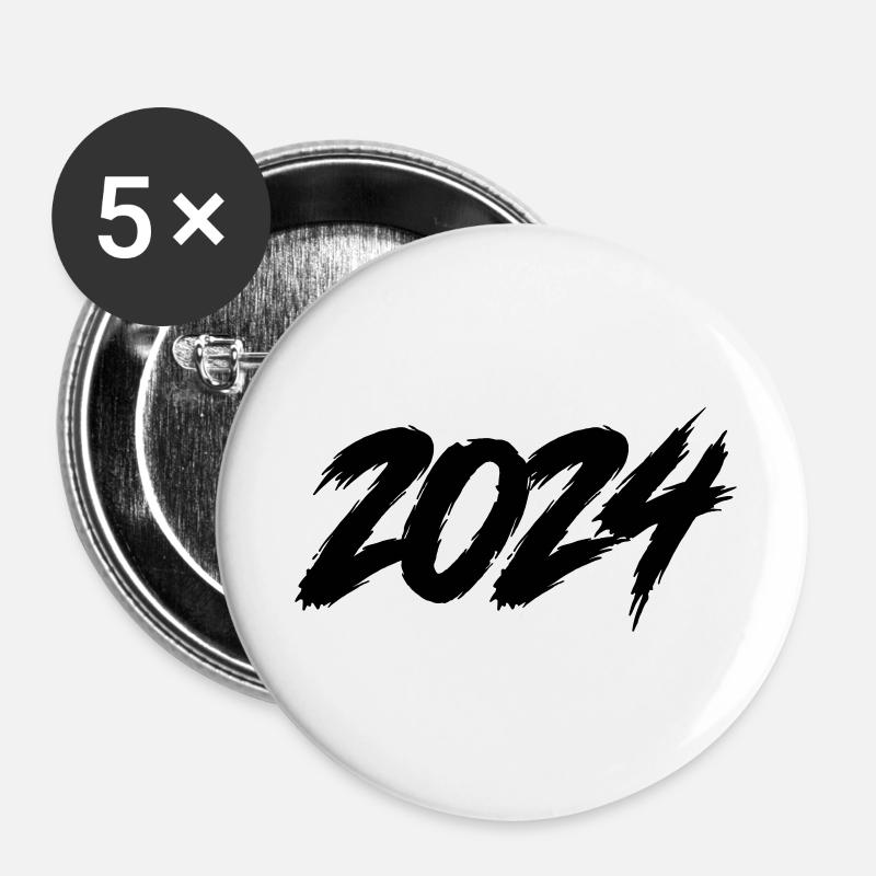 2024 - Buttons large 2.2''/56 mm (5-pack) - white