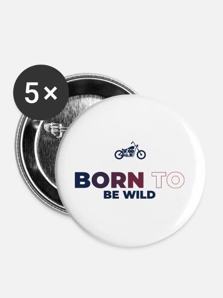 Freude am Fahren - Buttons groß 56 mm (5er Pack) - Weiß