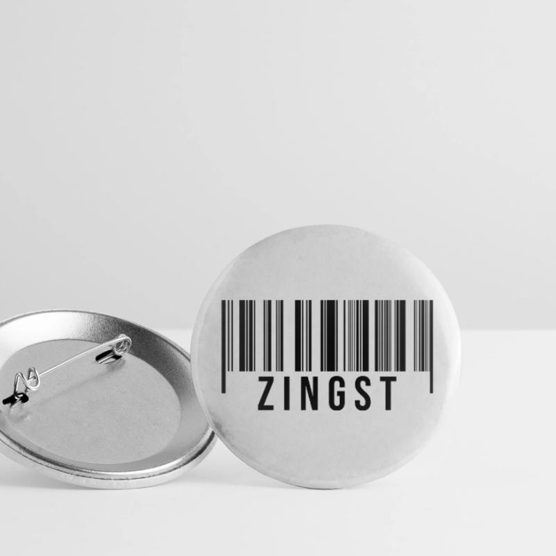 Zingst Strichcode Buttons groß 56 mm (5er Pack)