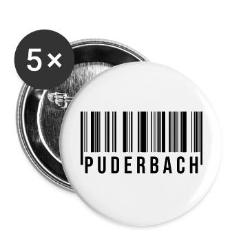 Puderbach Westerwald - Buttons groß 56 mm (5er Pack) - Weiß - Vorne